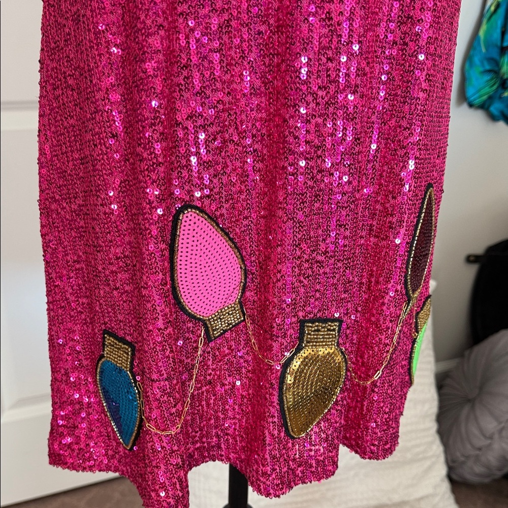 Judith March Pink sequins Christmas Dress - Picture 3 of 5